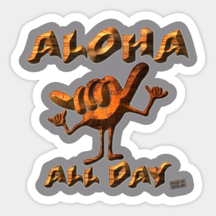 Aloha All Day Sticker